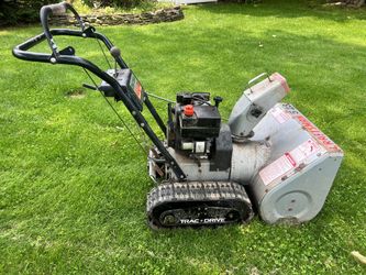 Craftsman 5HP 23” 5/23 Dual stage track drive snowblower WORKS w/ Electric start  6speed forward 2 speeds reverse Everything works  Pick up Greenlawn 