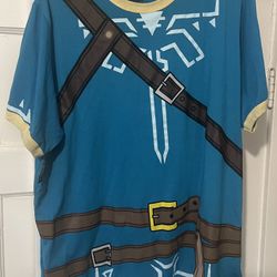 Legend of Zelda Breath of the Wild BOTW Link Tunic Short Sleeve T-Shirt XL