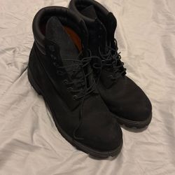 Blk Timberland Boots Sz. 10