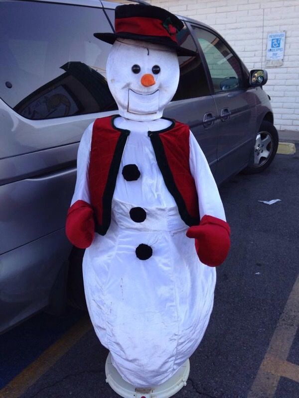 Christmas-Holiday-GEMMY ANIMATED ~Frosty snowman -LIFE SIZE 5 FT SINGS- KARAOKE-include microphone