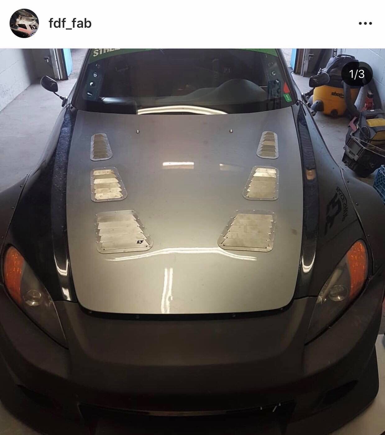 FDF Fab Race Shop s2000 Hood Vents