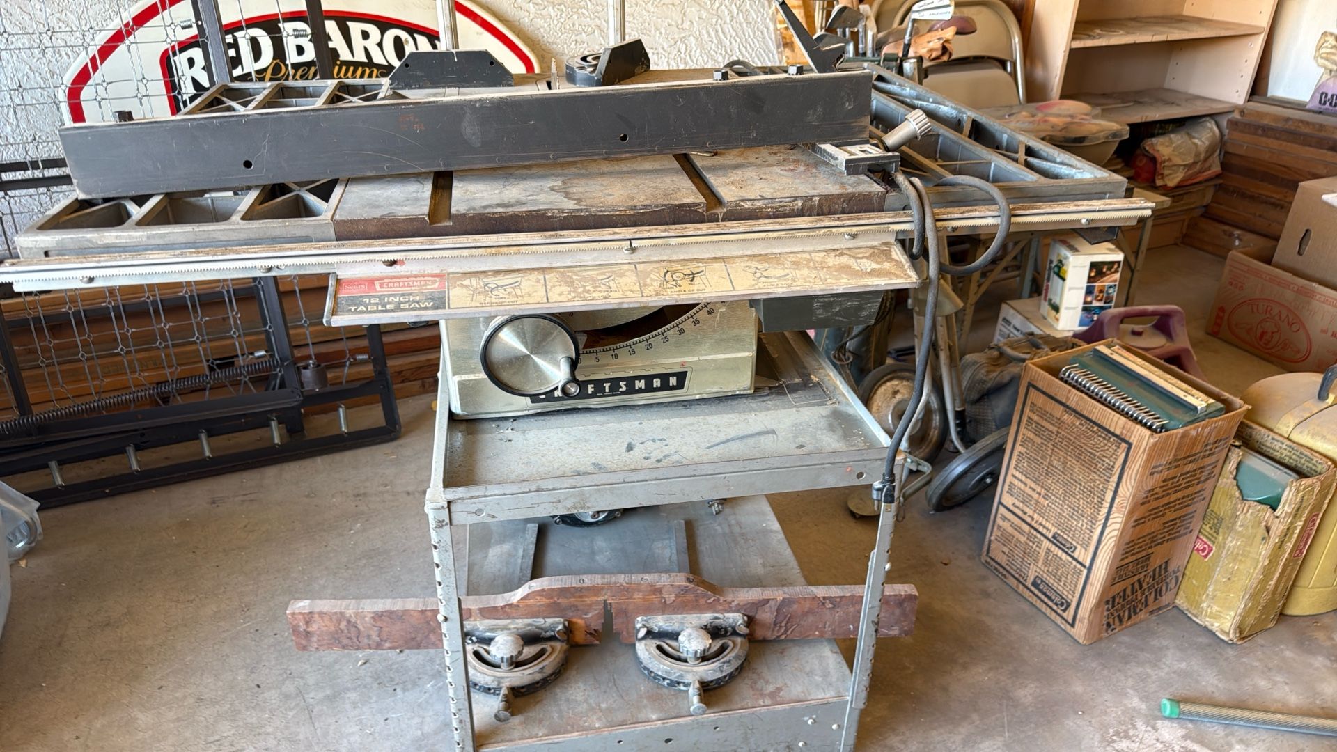 Craftsman Table Saw 12 Inches A Little Dusty, But It Works