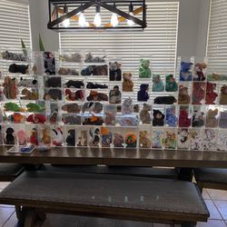 83 Original Mint Ty Beanie Baby Collection With Cases & Tag Guards
