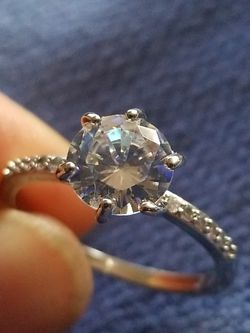Women's wedding engagement promises ring size 9.0