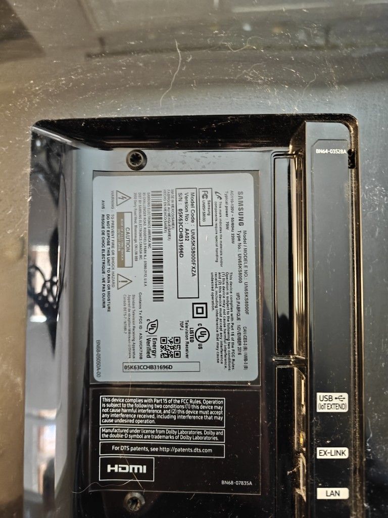 FLASH SALE: Used 65 Inch Samsung KS8000F