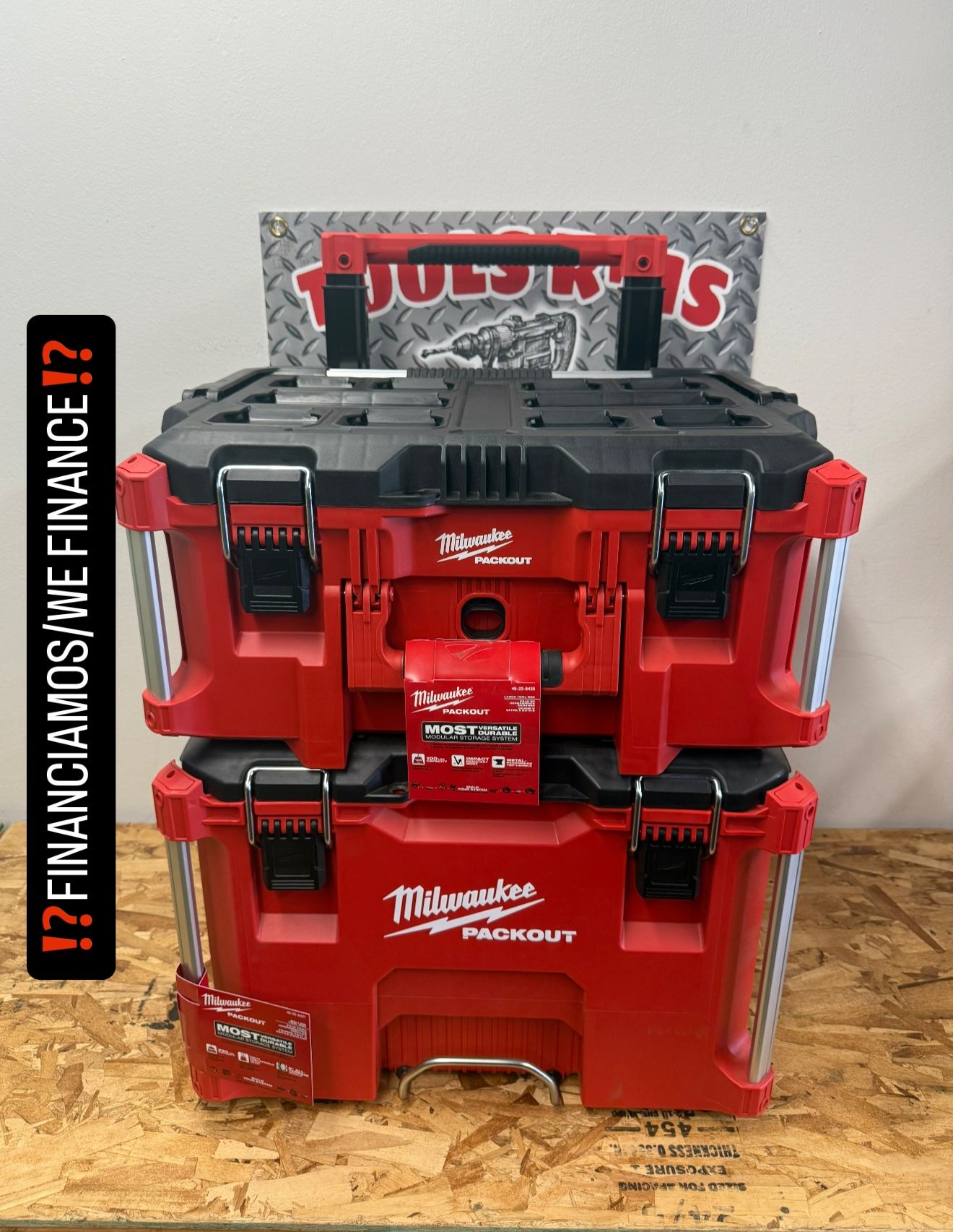 Milwaukee PACKOUT 22 in. Rolling Modular Tool Box Low Profile Handle/Large Storage Box **(FINANCIAMOS/WE FINANCE)**