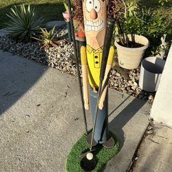 Hand Made Lawn Decoration Golfer