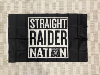 Las Vegas Raiders "Straight Raider Nation" Flag