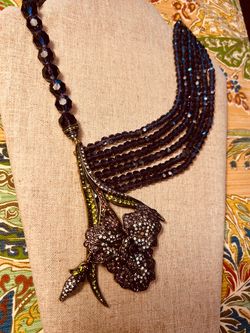 Heidi Daus purple Iris Necklace