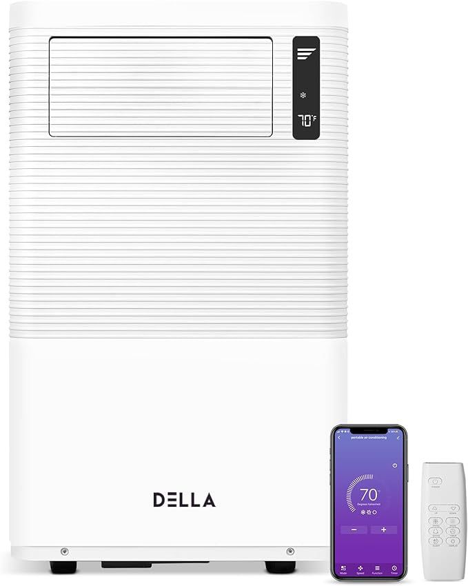 DELLA 14000 BTU WiFi Enabled Portable Air Conditioner & Heater