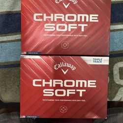 2 Dozen brand new Callaway Chrome Soft Triple Track Golf balls