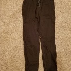 Men MEDIUM 32-34 Faded Glory black joggers Lot 01