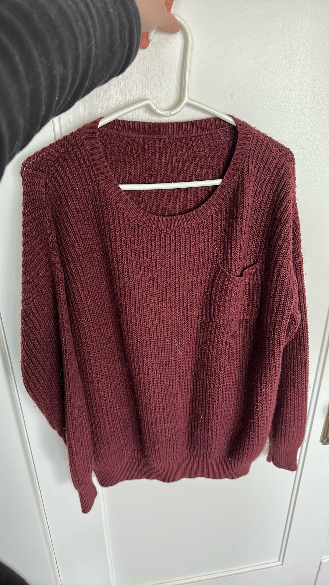 Maroon Slouchy Sweater