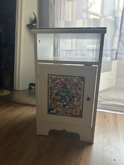 Custom Mosaic Side Table/Night Stand