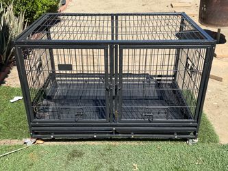 43” Large Heavy Duty Double Dog Crate