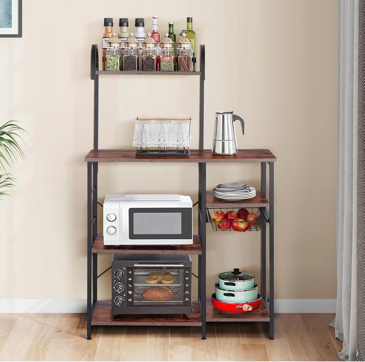 Kitchen Storage Rack with Shelves