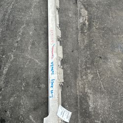 2015 - 2017 Toyota Camry Rocker Moulding Driver Side White