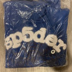 Sp5der Hoodie Blue Skittle