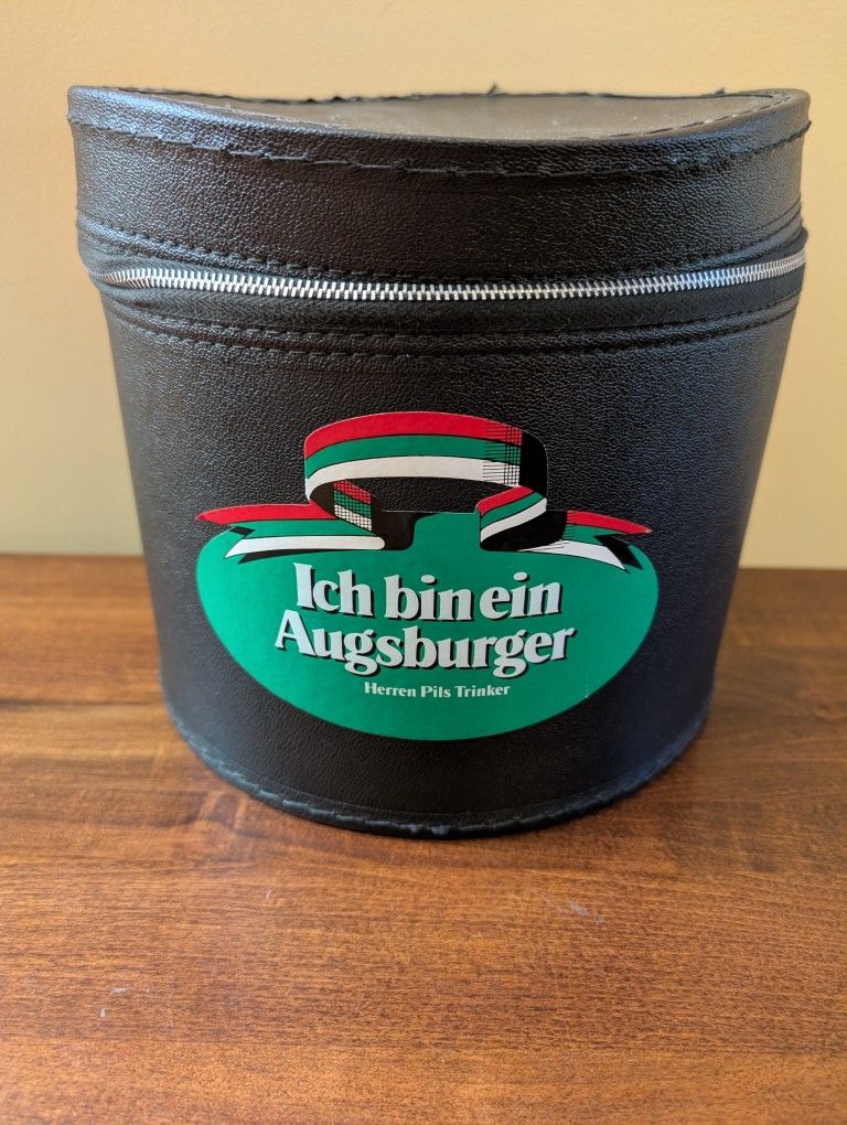 Vintage Germany Fez Hat Storage Box Carrying Case For Shriners Masonic