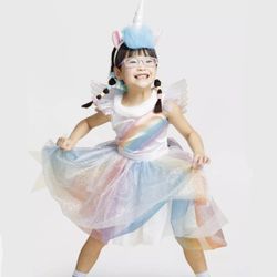 Girls size large unicorn costume