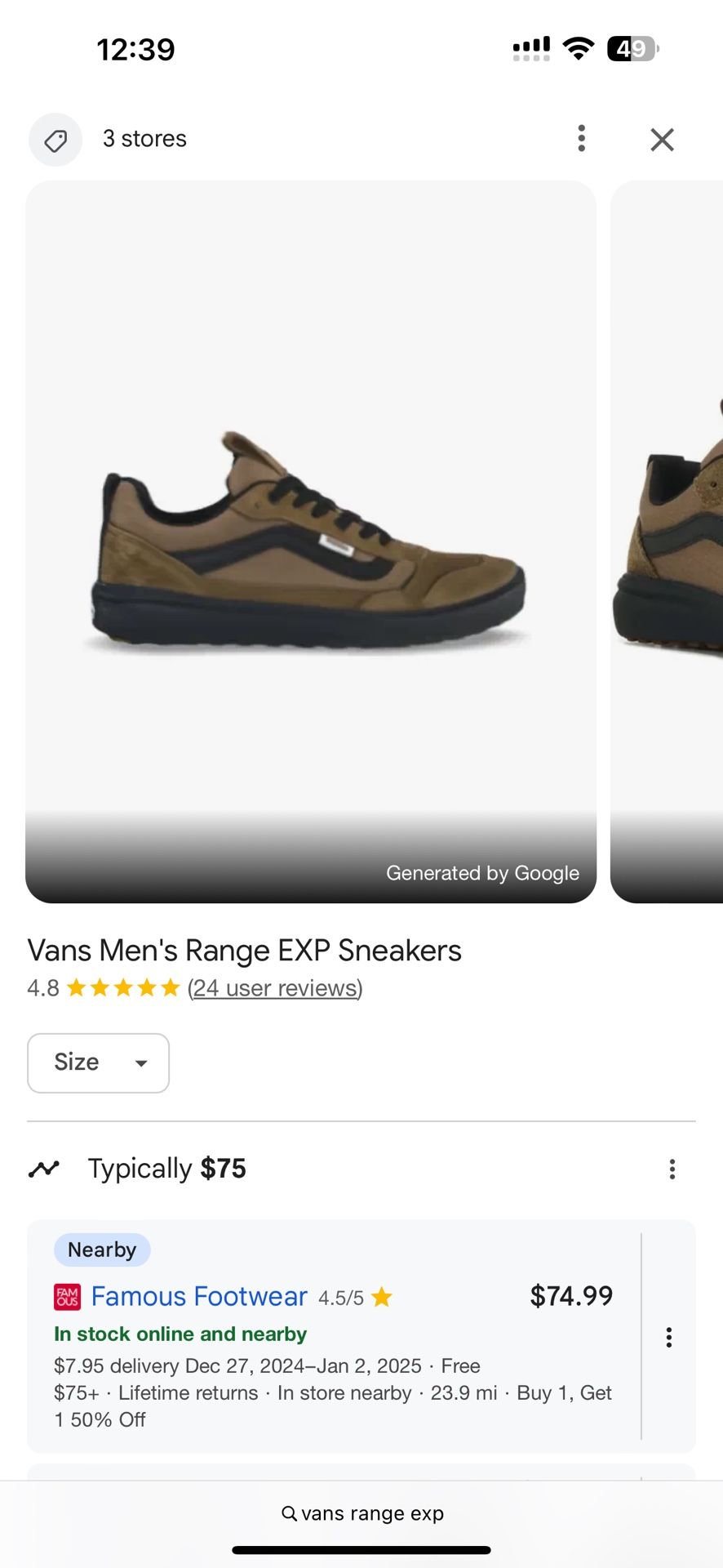 Men’s Vans 