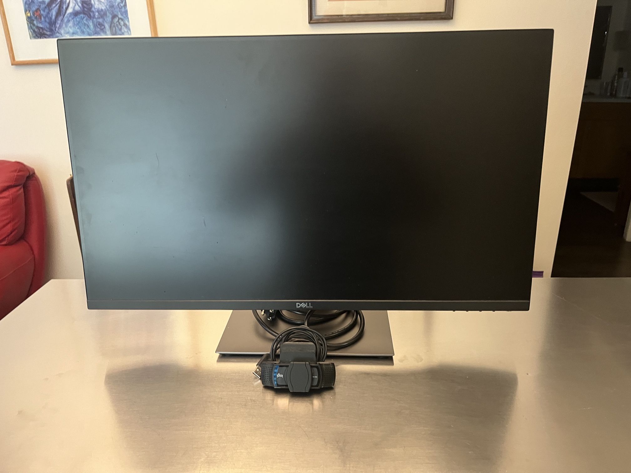 27” Dell Monitor & Logitech Camera 1080P