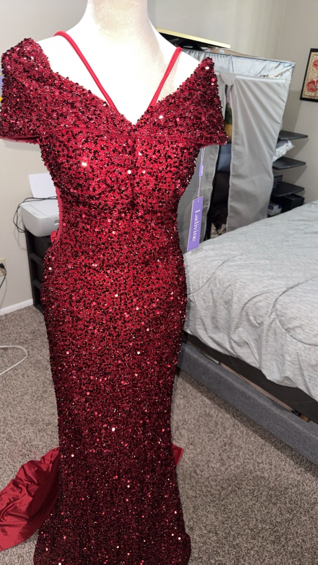 Prom Dress, Party, Engagement, Wine Color