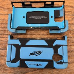 Nintendo DS 4 Total Pc. Nerf Blue Sponge / Black Plastic Snap On Body Casing