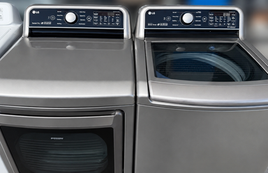 LG Top-Load Washer & Sensor Dry Electric Dryer Set