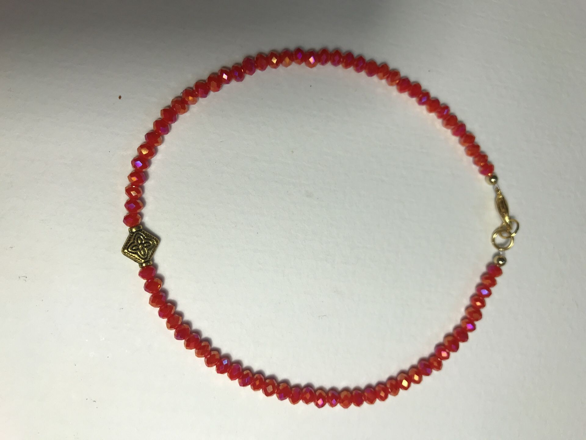 Crystal anklet