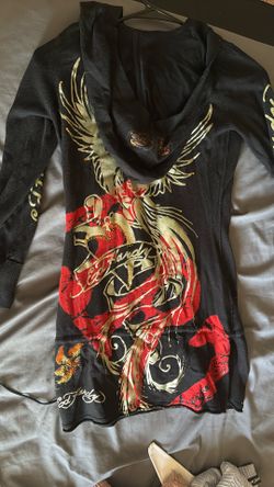 Y2K Original Ed Hardy Long Sleeve With Hoodie