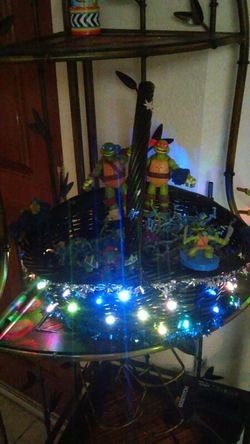 Multiple lighted Easter baskets