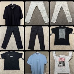 $20-$200 all shirts and pants brand new with tags jeans great condition like new 