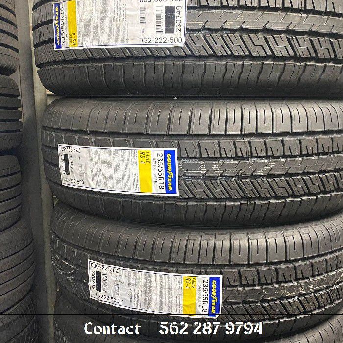 235/55r18 Goodyear NEW Set of Tires installed and balanced for FREE
