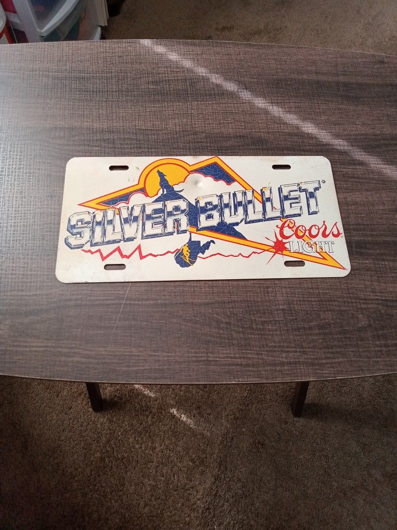 1980's Coors Light WV License Plate 