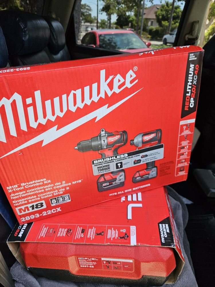 MILWAUKEE M18 BRUSHLESS COMBO KIT NEW