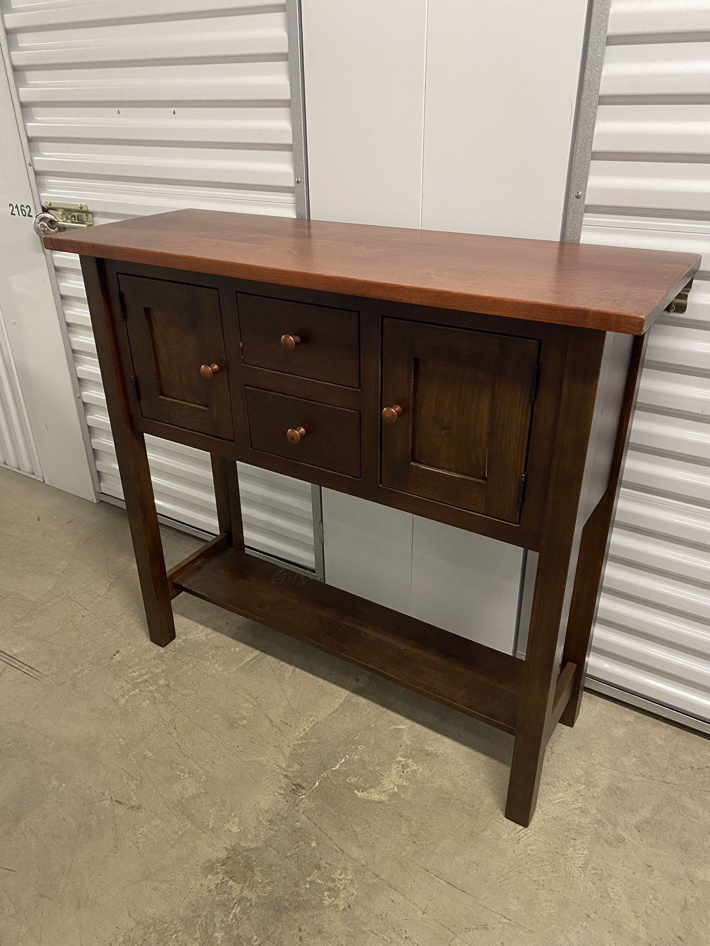 Cabinet with 2 drawers, 2 doors & Shelf at bottom