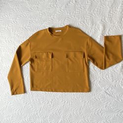 ZARA Mustard Yellow Sweatshirt