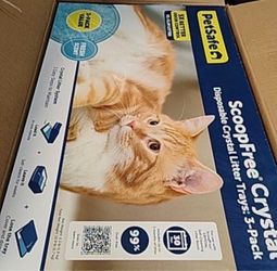 Brand New PetSafe ScoopFree Crystal Cat Litter Tray Refills - 3 Pack Brand new PetSafe ScoopFree Disposable Crystal Litter Trays - 3 Pack. • Designed