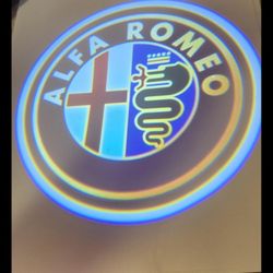 2 NEW Alpha Romeo LED Door Projector Welcome Puddle Lights 