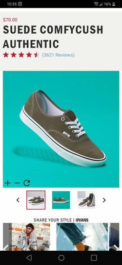 Vans Suede Comfycush Authentic size 9M 10.5W