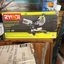 Ryobi 7-1/4 Sliding Miter Saw New The Ryobi 13 Amp 8 1/4  Compact Table Saw $100 And  4.8 Amps  Table Saw $80