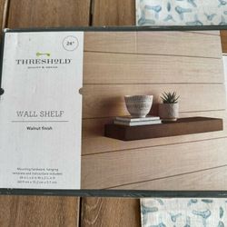 New Target 24” Walnut Finish Floating Shelf $10