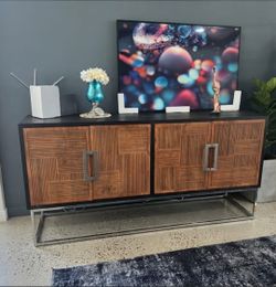 NEW BUFFET WOOD BROWN BLACK 60”