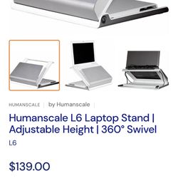 Humanscale Laptop Stand, Heavy Duty Laptop Stand Retail $130