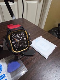 Amband Sport Apple Watch Case with Red Band