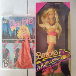 Barbie Rollerblade 2214 Doll 1991 Skates Flicker’n Flash Vintage W/ Comic