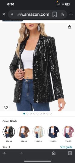 Black Sequins Jacket