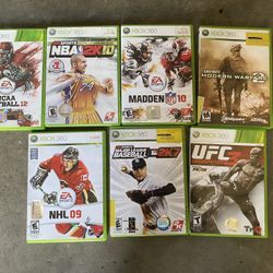 Xbox 360 Games , $8 Each 