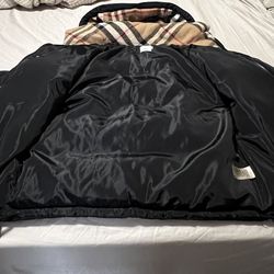 Black Burberry Puffer Jacket